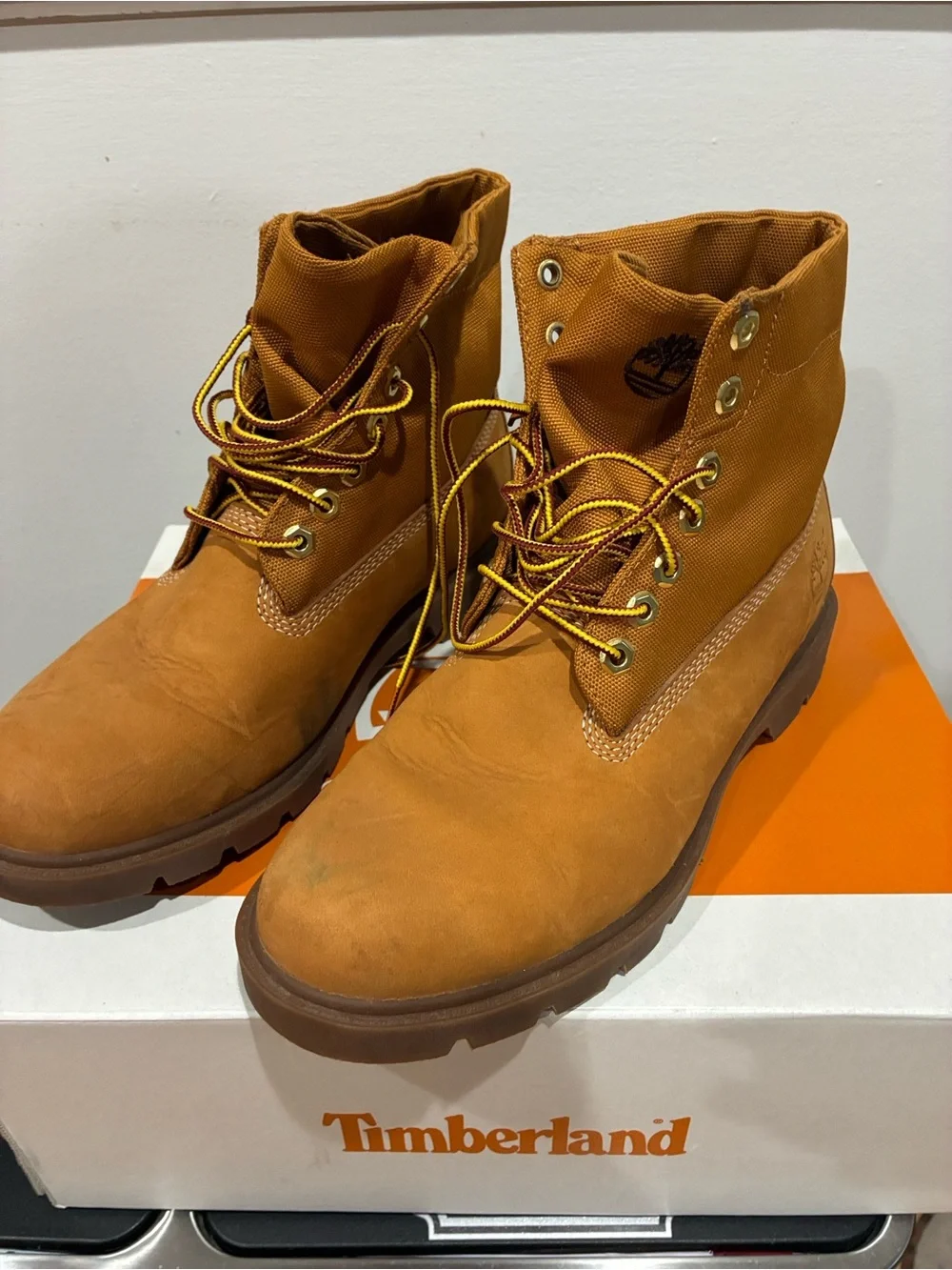Men's Timberland Mens Basic ankle boots Single Roll-Top Boots in Wheat